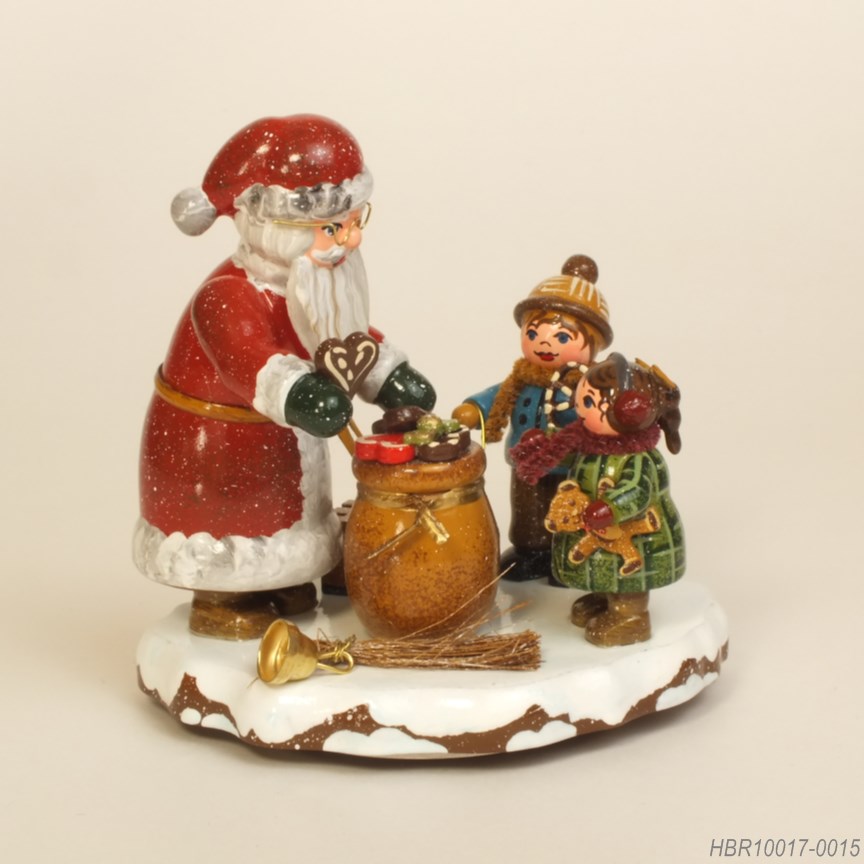サンタのプレゼント - 木製ミニチュア飾り