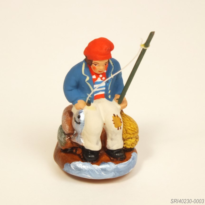 釣り人 - サントン人形 4cm