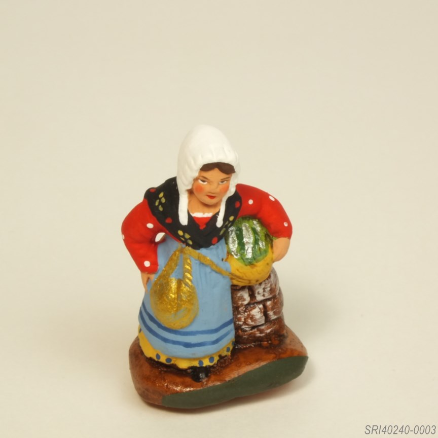 漁師の奥さん - サントン人形 4cm