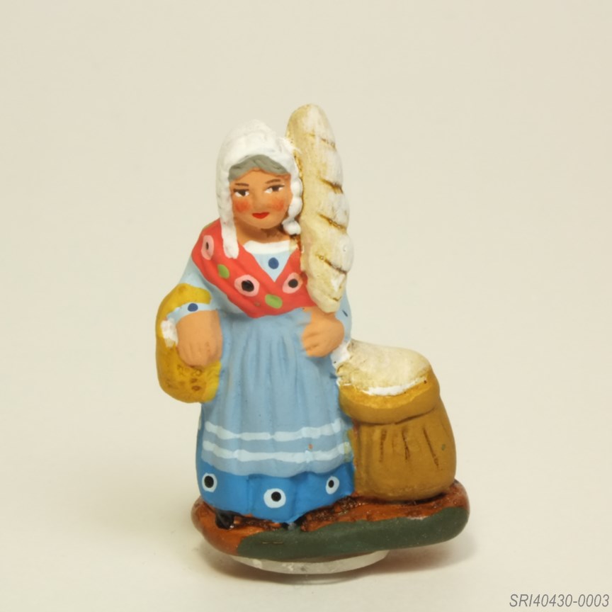 糸玉を持つ人 - サントン人形 4cm