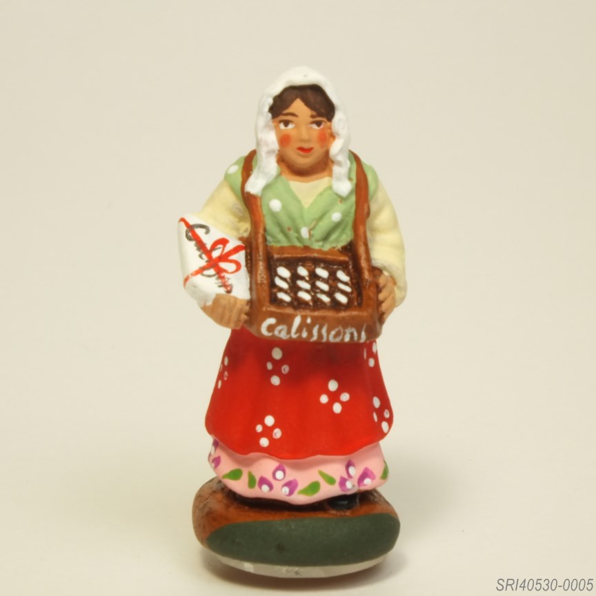 お菓子を売る人 - サントン人形 4cm