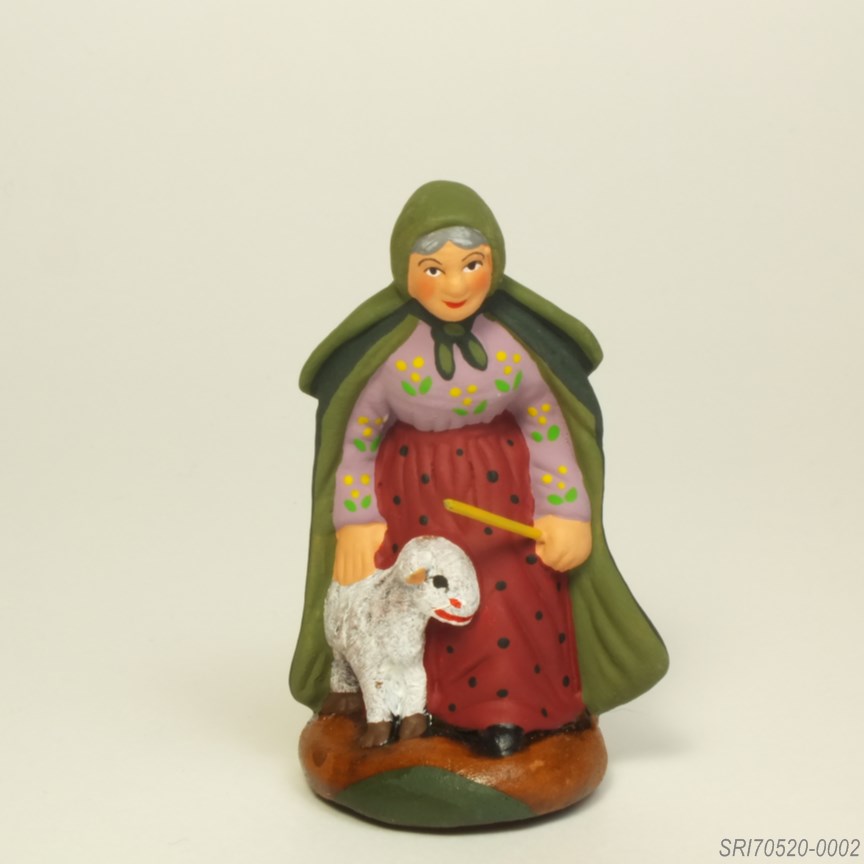 羊飼いの女 - サントン人形 7cm