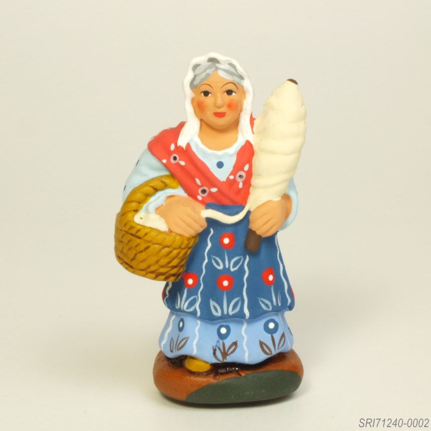 糸玉を持つ人 - サントン人形 7cm