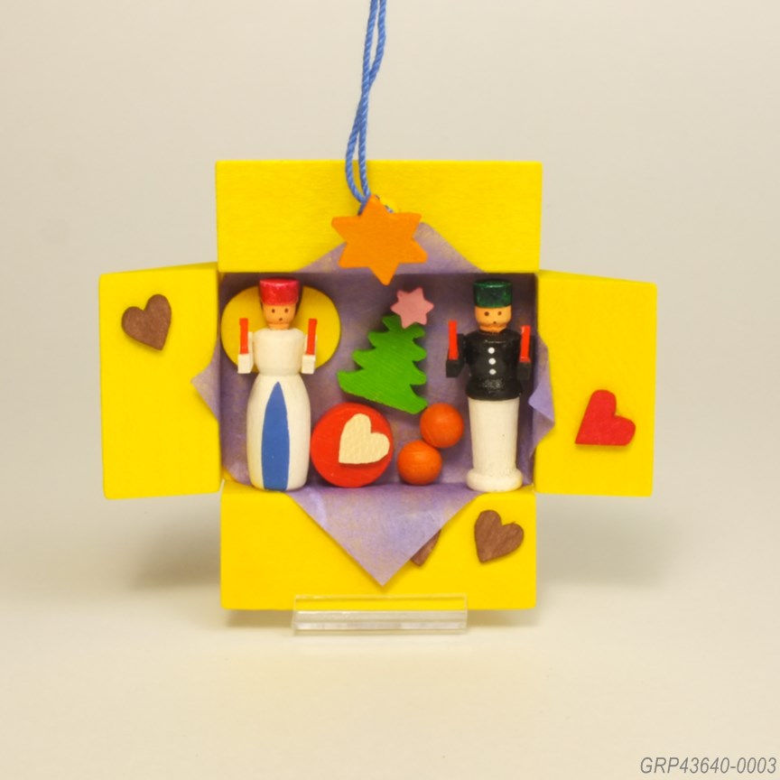贈り物、天使 - エルツ地方の木製飾り