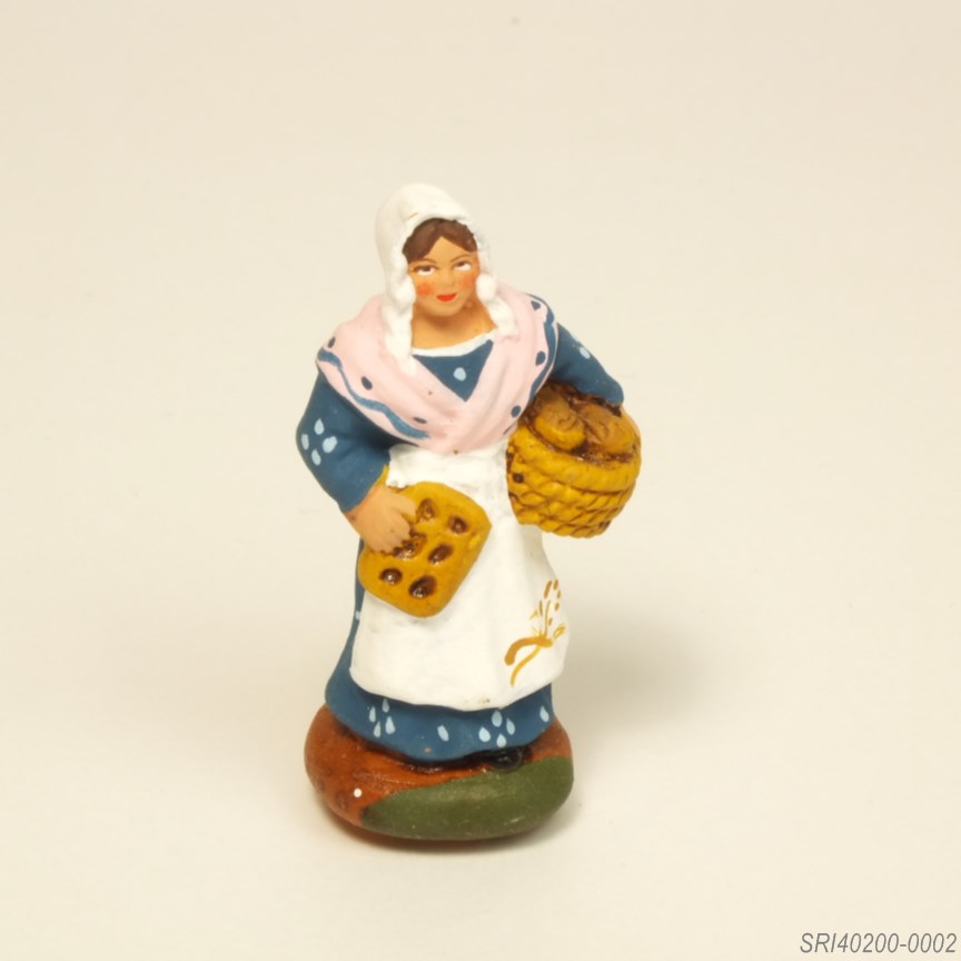 パン屋の奥さん - サントン人形 4cm