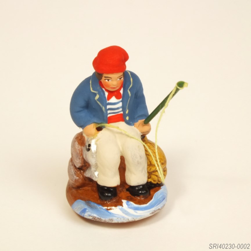 釣り人 - サントン人形 4cm