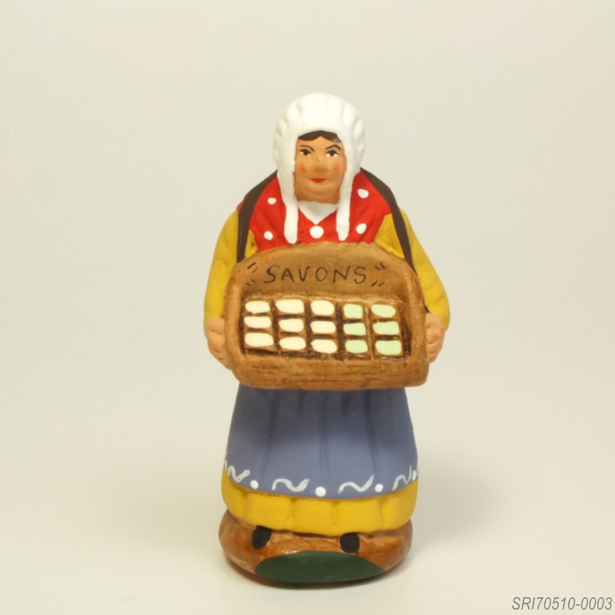石鹸を売る人 - サントン人形 7cm