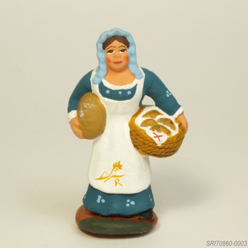 パン屋の奥さん - サントン人形 7cm