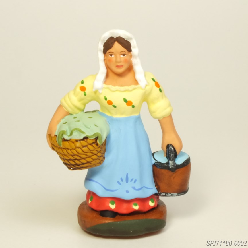 洗濯する人 - サントン人形 7cm