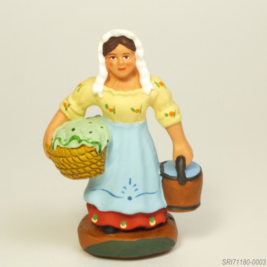 洗濯する人 - サントン人形 7cm