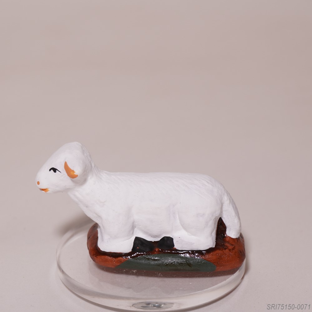 座る羊 - サントン人形 7cm