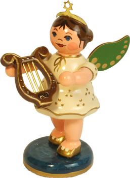竪琴の天使, ミニチュア, 人形, オーナメント, ドイツ