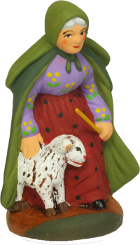 羊飼いの女, フランス, クリスマス, 飾り, サントン, 人形