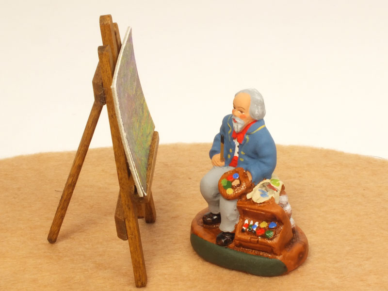 「絵を描く人」のサントン人形